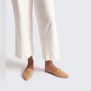 DOLCE VITA Raffia Mules / Natural / Size 9